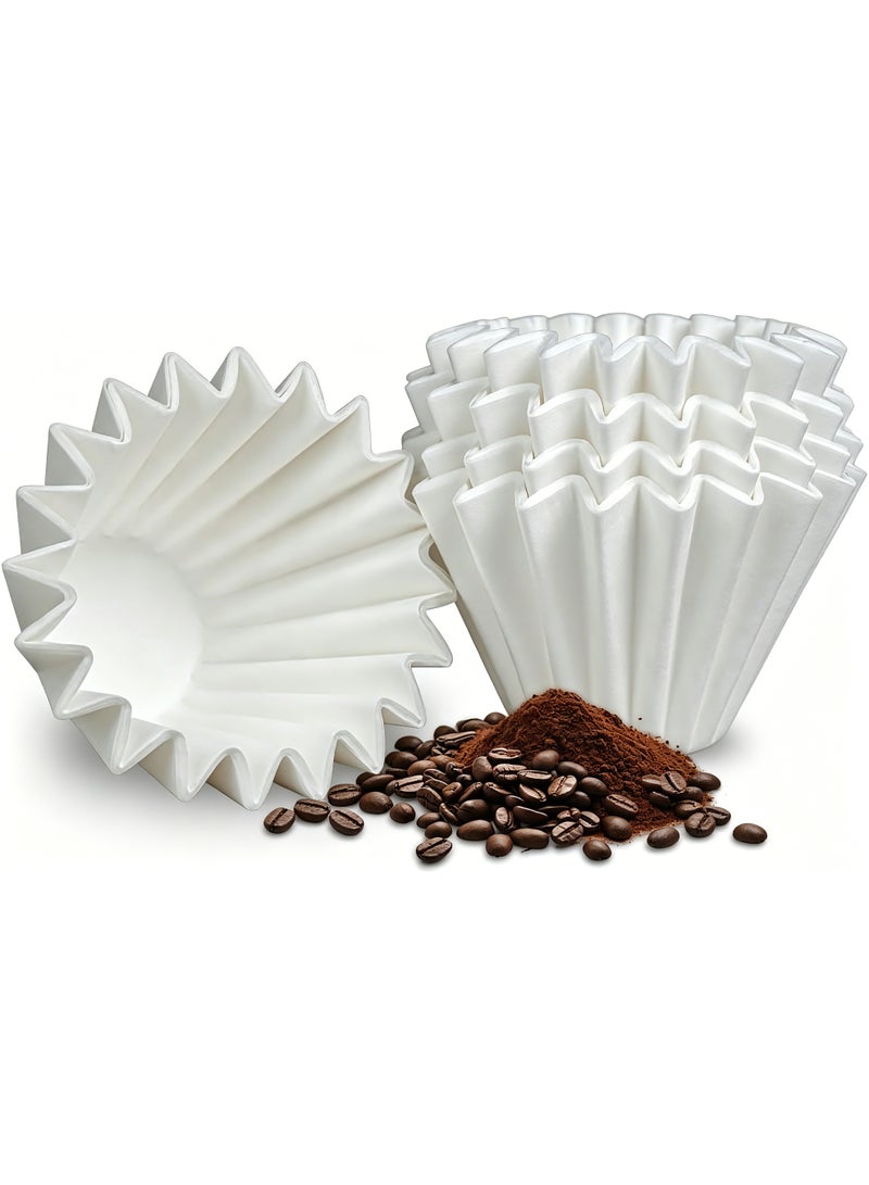 Bake Choice 1-2 Cup Small Basket Coffee Filters, 100 Count, Compatible with Kalita Wave Dripper 155 Series - Image 1