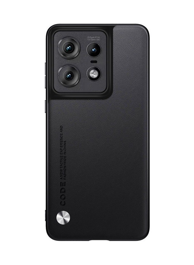 عام حافظة متوافقة مع حافظة موتورولا إيدج 50 برو ، جلد عادي صديق للبشرة مضاد للانزلاق جراب هاتف ماتي الوفير لينة حافة غطاء مقاوم للصدمات لموتورولا إيدج 50 برو - Image 1