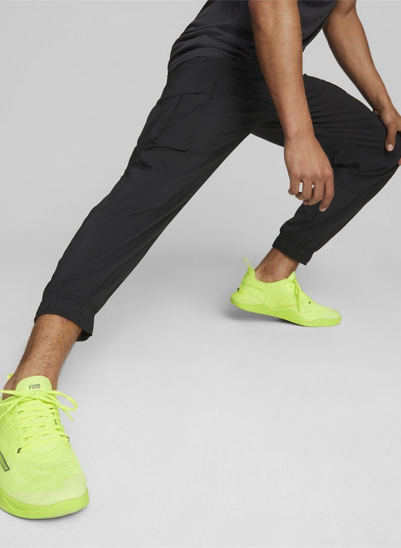 PUMA Favourite Mens Black Woven Training Cargo Pants  - Image 1