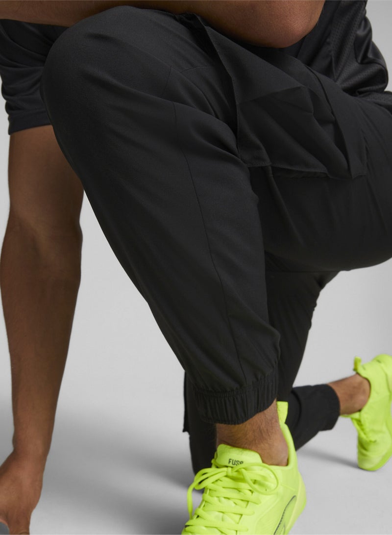 PUMA Favourite Mens Black Woven Training Cargo Pants  - Image 5