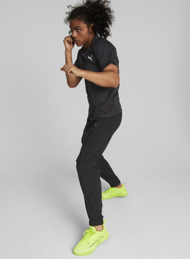 PUMA Favourite Mens Black Woven Training Cargo Pants  - Image 4