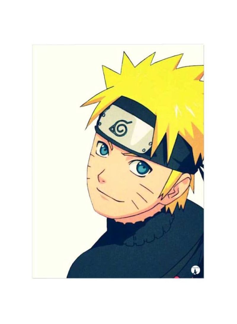 RKN Anime Naruto Printed Mousepad White/Yellow/Blue