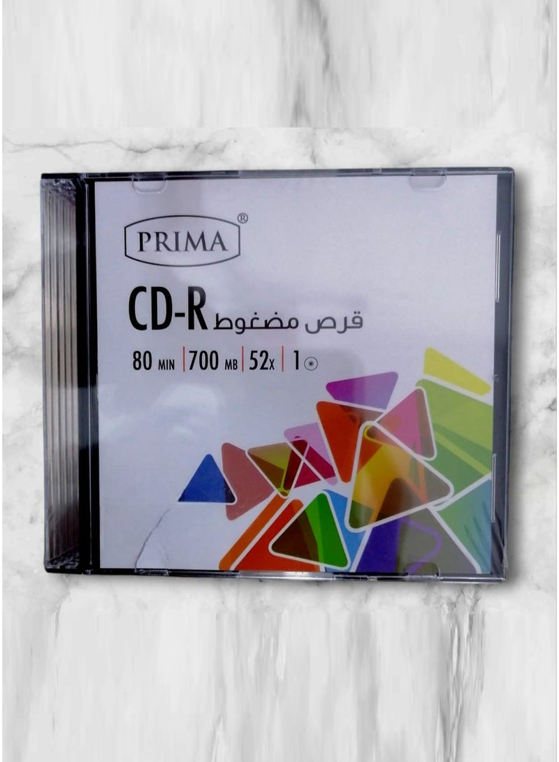 PRIMA Pack of 10-Piece Media On Spindle CD CD-R 52X - Image 1