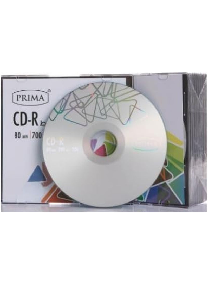 PRIMA Pack of 10-Piece Media On Spindle CD CD-R 52X - Image 3