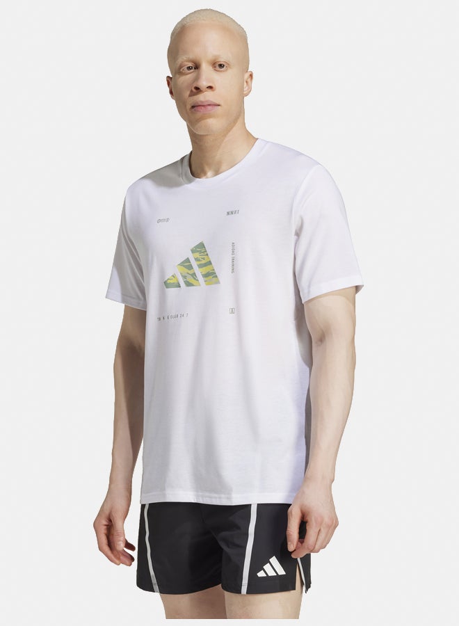 Adidas climacool training camo logo men's graphic t-shirt - Image 1