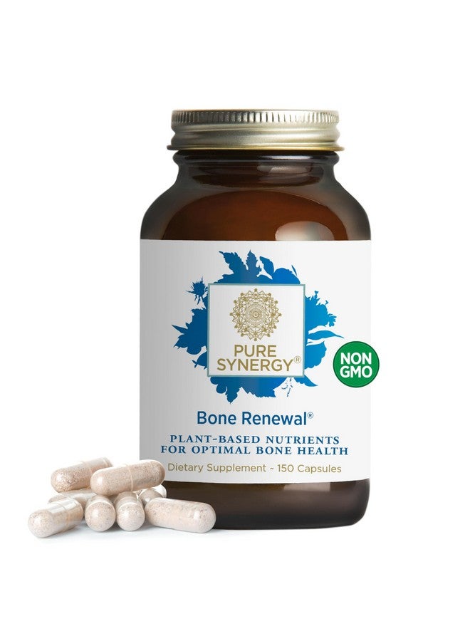 PURE SYNERGY Bone Renewal | Bioavailable Calcium with Cofactors | Natural, Vegan Supplement with Vitamin D3, K2, Magnesium, & Boron | for Lasting Bone Strength (150 Capsules) - Image 1