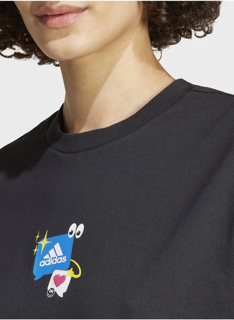 اديداس Remoji Graphic T-Shirt