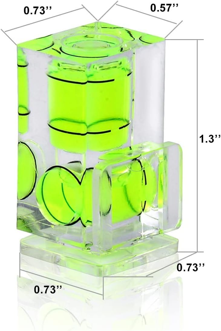 CarPro Camera Level Hot Shoe Level, Hot Shoe Bubble Level Camera Hot Shoe Cover 3 Axis 2 Axis 1Axis Bubble Spirit Level Compatible with Nikon, Olympus, Pentax Digital and Film Cameras-4 Packs - Image 3