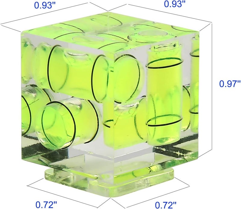 CarPro Camera Level Hot Shoe Level, Hot Shoe Bubble Level Camera Hot Shoe Cover 3 Axis 2 Axis 1Axis Bubble Spirit Level Compatible with Nikon, Olympus, Pentax Digital and Film Cameras-4 Packs - Image 5