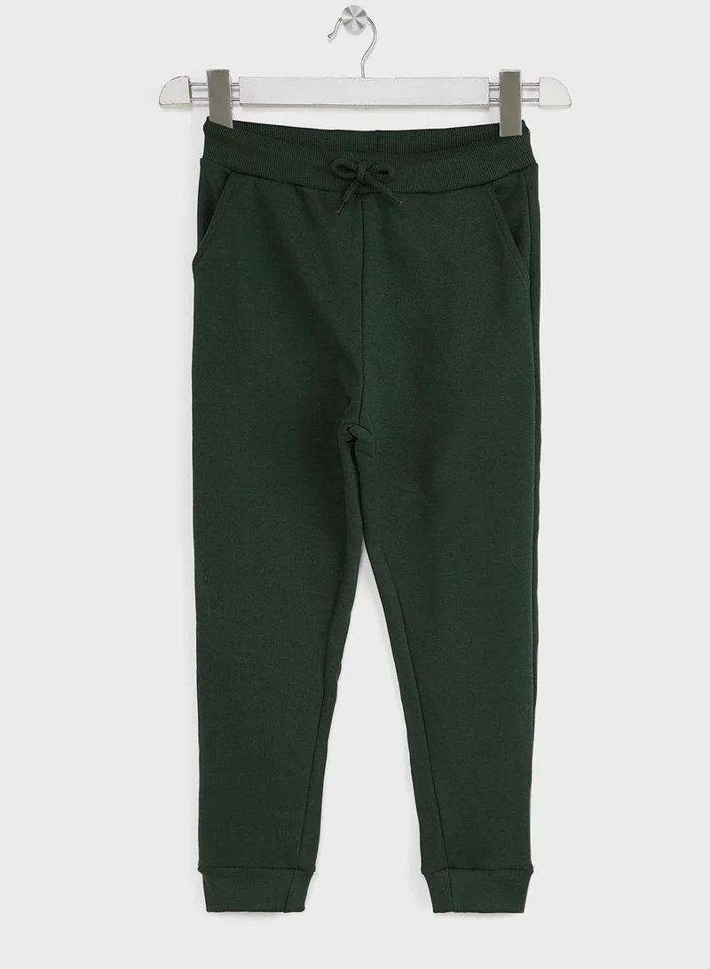 Pinata Girls Text Printed Half Zip Sweatshirt And Jogger Set