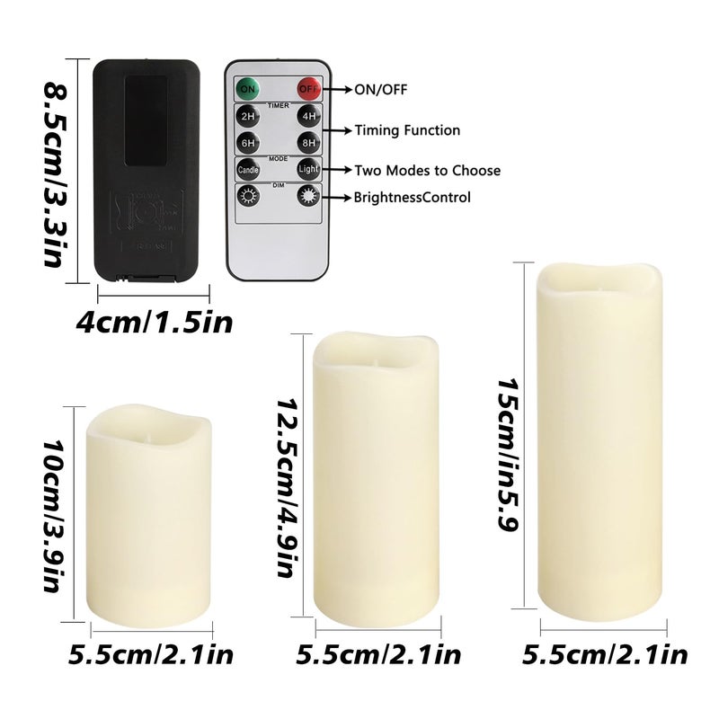 Grcdoyvl LED Candles 48Pack,Flickering Flameless Design,Operated by Remote with Timer FunctionGreat for Aniversary,Halloween and Christmas - Image 4