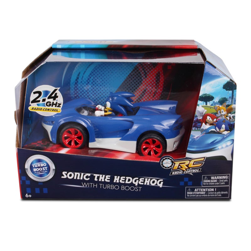NKOK Team Sonic Racing 2.4GHz Radio Control Toy Car with Turbo Boost - Sonic The Hedgehog 601, Features Working Lights, Adjustable Front Wheel Alignment, Super Fun and Easy, Ages 6 and up - Image 2