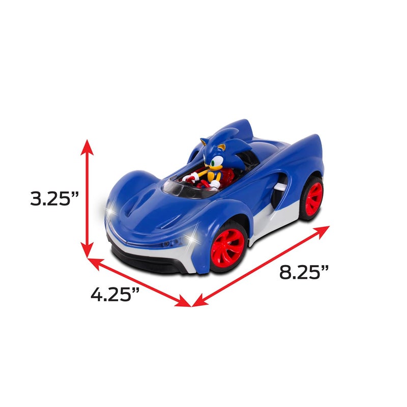 NKOK Team Sonic Racing 2.4GHz Radio Control Toy Car with Turbo Boost - Sonic The Hedgehog 601, Features Working Lights, Adjustable Front Wheel Alignment, Super Fun and Easy, Ages 6 and up - Image 3