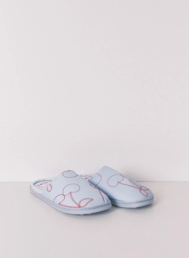 women'secret  Blue cherry slippers for Women | Best Price UAE