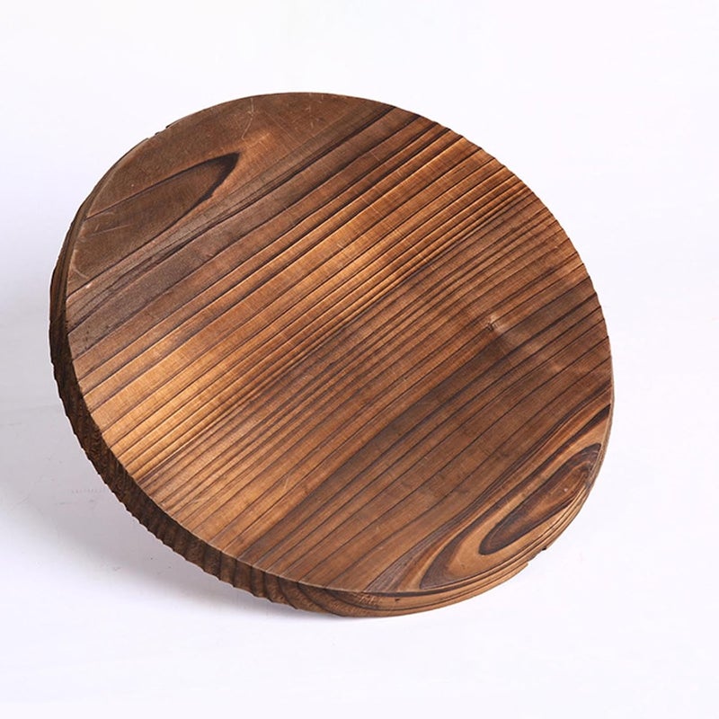 Wooden Wok Lid with Ergonomic Handle, Lightweight Pot Lid, Pan Lid, Heat-Resistant Kitchen Accessory for Home Cooking, Gift, 26cmx26cm - Image 4