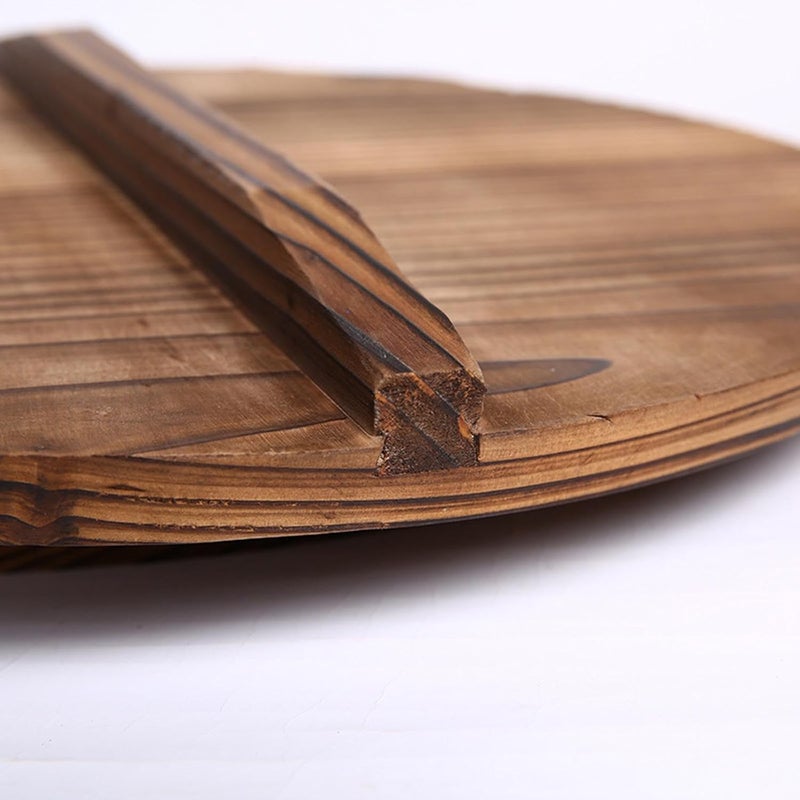 Wooden Wok Lid with Ergonomic Handle, Lightweight Pot Lid, Pan Lid, Heat-Resistant Kitchen Accessory for Home Cooking, Gift, 26cmx26cm - Image 5