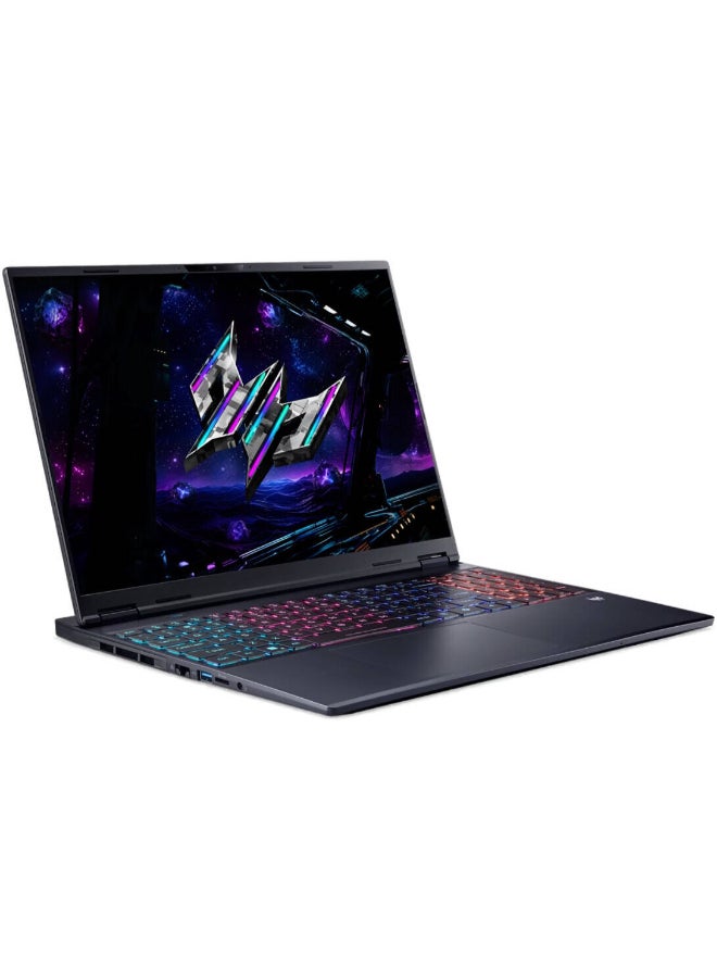 أيسر لابتوب بريداتور هليوس نيو 16، شاشة 16" QHD 2.5K OLED، معالج إنتل كور ألترا 9 275HX، 16GB RAM، 1TB SSD، NVIDIA GeForce RTX 5060 8GB، لوحة مفاتيح مضاءة، أسود - Image 2