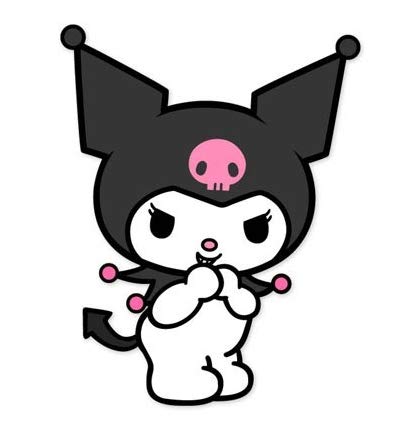 decals Hello Kitty Kuromi Giggle Decal Sticker - Peel N Stick Sticker Graphic Decal - Image 3