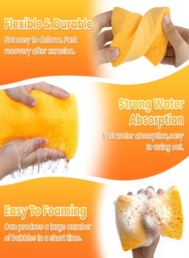 derloyo 8-Count Pop Up Cellulose Sponges | Non-Scratch Eco-Friendly Kitchen Sponges for Dishes, Bathroom, Cars | Tear-Resistant Natural Scrub Sponges | Biodegradable Compostable Cellulose - Image 5