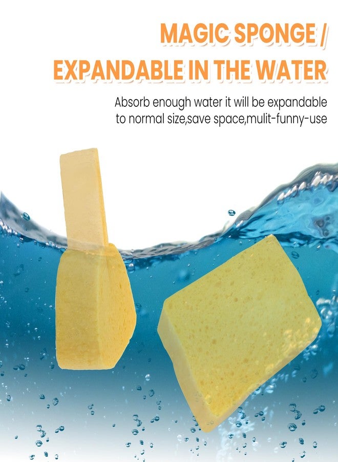derloyo 8-Count Pop Up Cellulose Sponges | Non-Scratch Eco-Friendly Kitchen Sponges for Dishes, Bathroom, Cars | Tear-Resistant Natural Scrub Sponges | Biodegradable Compostable Cellulose - Image 3