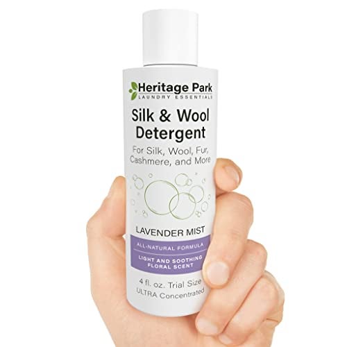 Heritage Park Laundry Essentials Heritage Park Silk & Wool All-Natural Lavender Mist Scent, pH-Neutral Laundry Detergent - Enzymes-Free, Ultra Concentrated (4 fl oz Trial Size) - Image 1