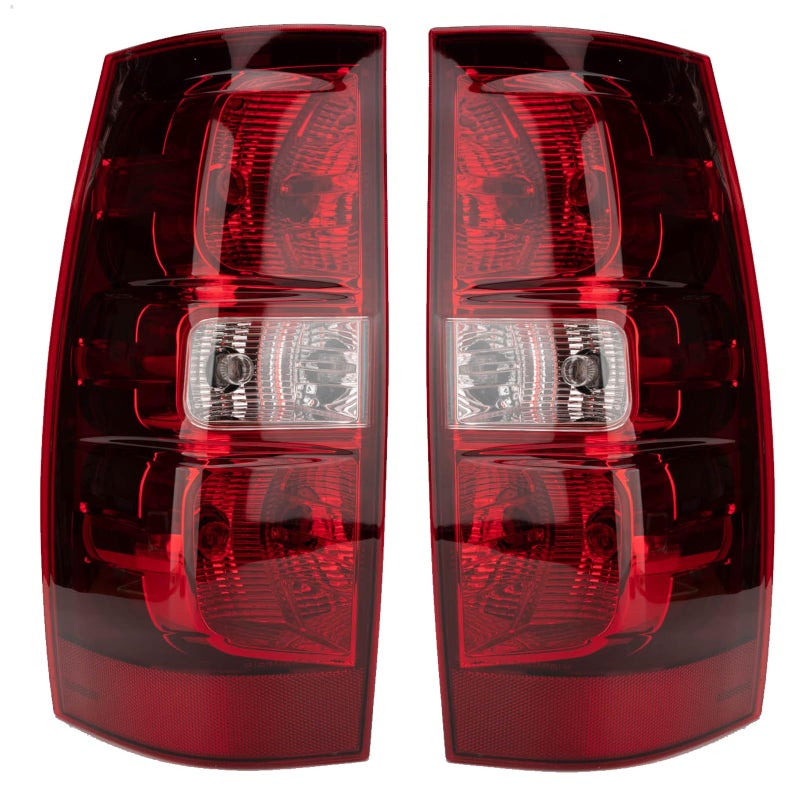 MiKaFex Tail Light Assembly Compatible With 20072014 Chevy Tahoe Suburban Driver and Passenger Side Rear Brake Lamps With Bulb Inside And Wiring Harness Replaces GM2800196 25862701