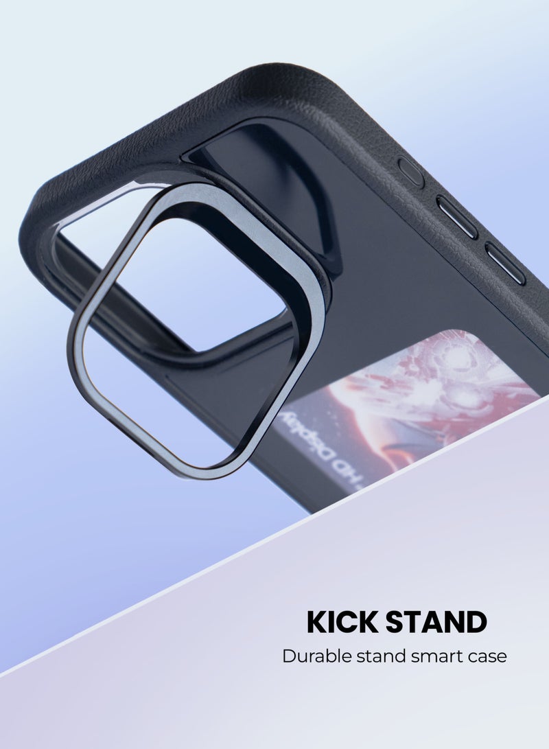 AI Vista iPhone 15 Plus – Black Smart Case with NFC, E-Ink Back Display, DIY Image - Image 4