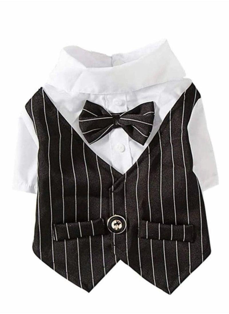 Loquat Pet Clothes Dog Clothes Bow Tie Costume Pet Dress-up Formal Tuxedo Suit for Puppy Teddy Cat Small Cute Pet Indoor - Image 1