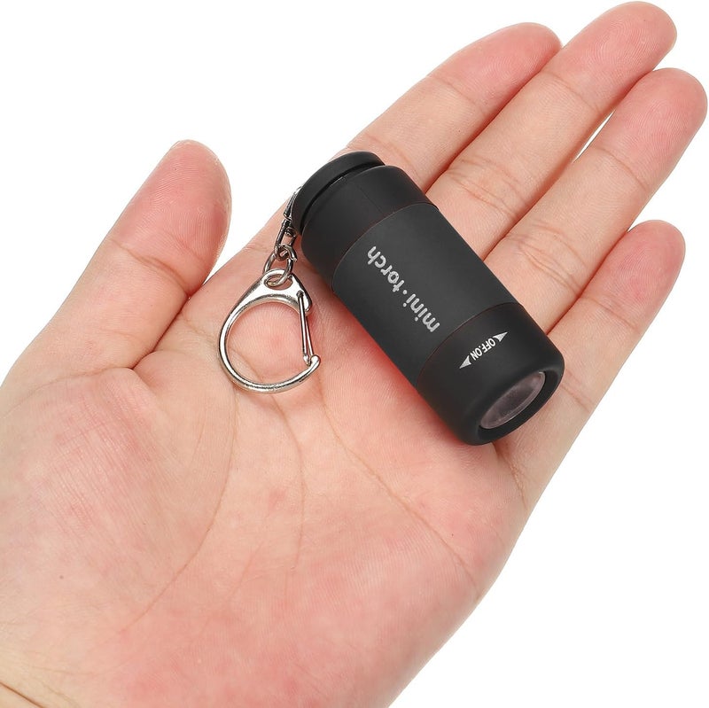PATIKIL Mini Rechargeable LED Keychain Flashlight - 3 Pack EDC Portable Torch with USB Charging - Image 4