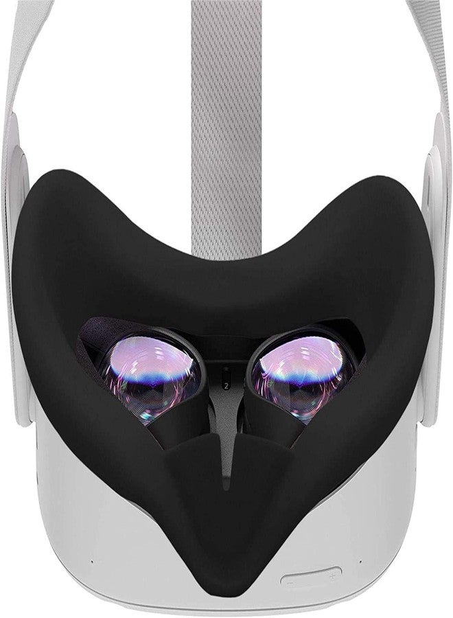 RGEEK VR Silicone Face Cover for Quest 2, Sweat-Proof Lightproof Non-Slip Washable Replacement Face Pads for Quest 2 Accessories - Image 1