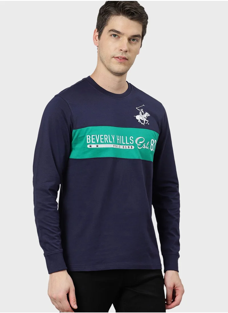 bhpoloclub Logo Crew Neck T-Shirt