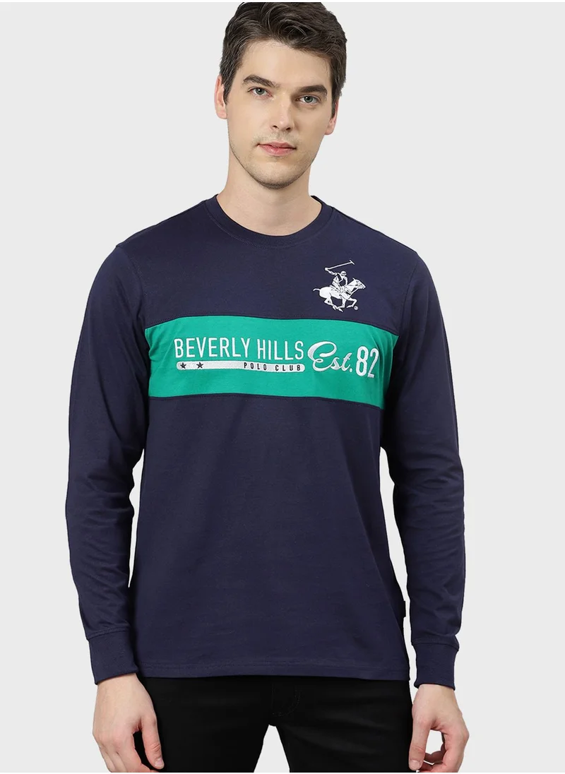 bhpoloclub Logo Crew Neck T-Shirt