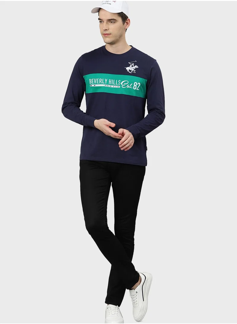 bhpoloclub Logo Crew Neck T-Shirt