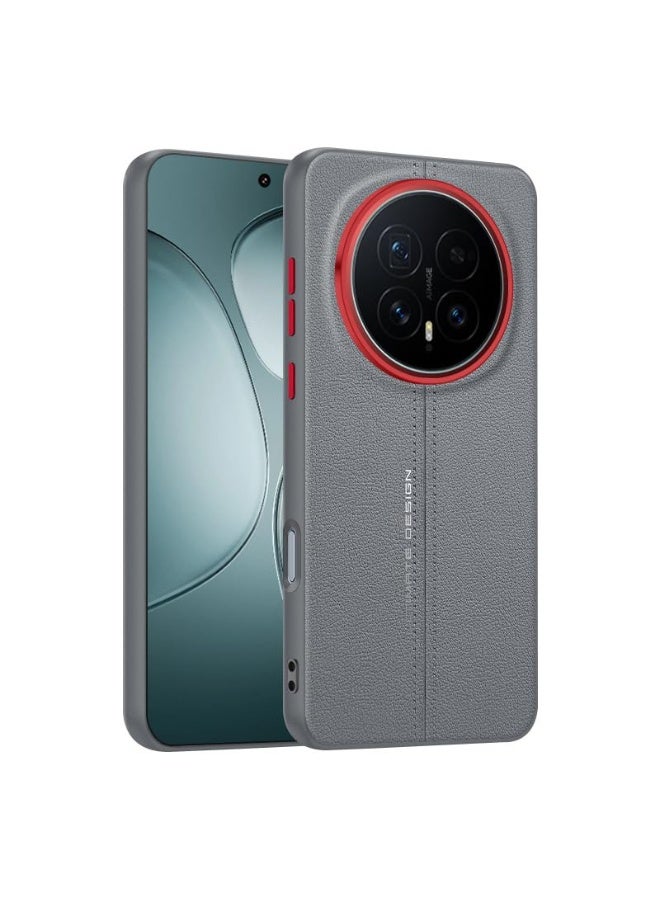 general Leather Case for Honor Magic 8 Pro, Premium Leather Slim Phone Case Scratch Resistant Protective Cover - Image 1