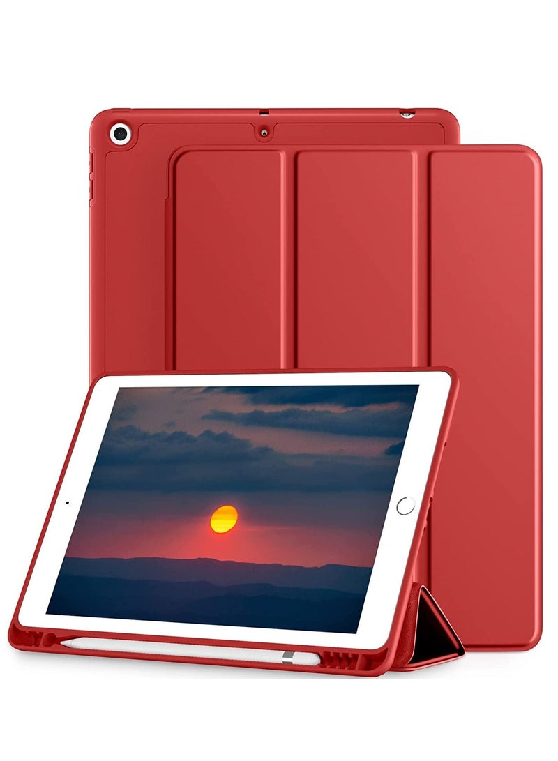 Case for 9.7 inch iPad 5th iPad 6th 2017 /2018 and iPad Air 1/2 Slim Stand Smart Cover for iPad 5 iPad 6 iPad Air 2 iPad Air 9.7 inch Red
