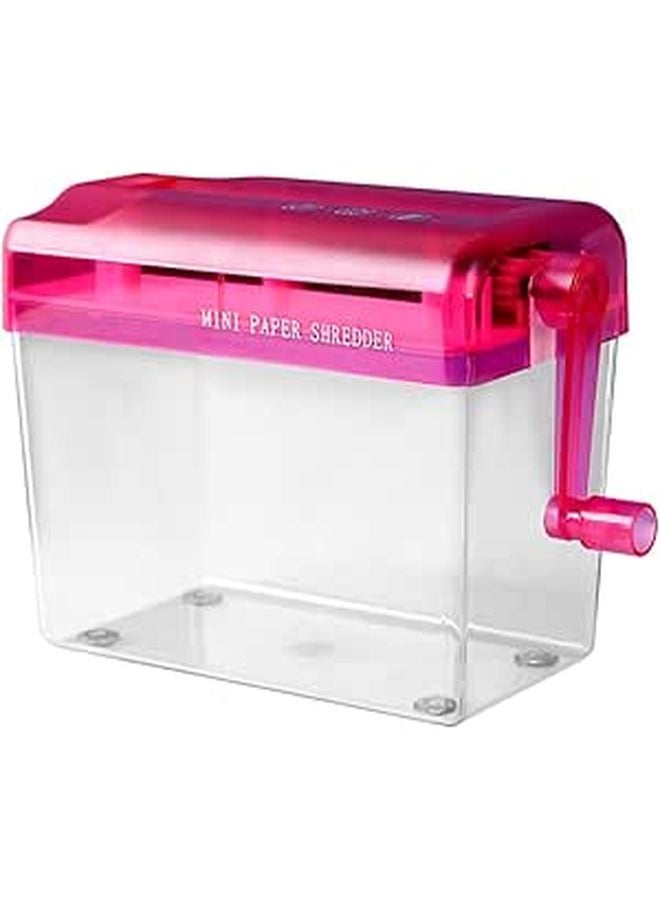 Portable Manual Paper Shredder Handheld Document Cutter Plastic Metal Build for Home Office School - Image 1