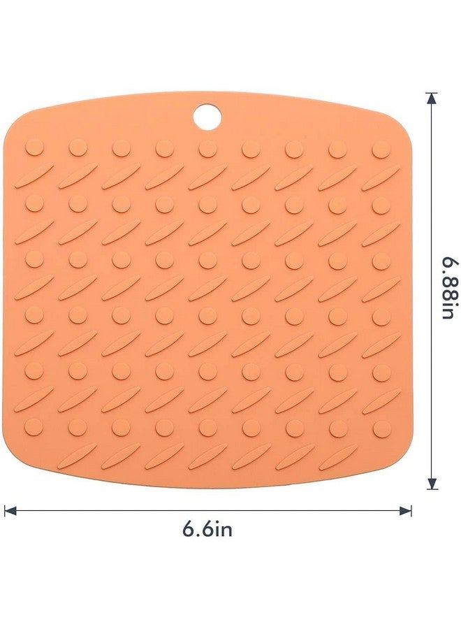 P-Plus International Silicone Trivets Mat for Dish Hot Pads for Counter Top,Pan and Pot Heat Resistant Hot Protector (Square1817 Pack of 6 Random) - Image 3