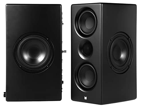 Monoprice Monolith Powered Desktop Speakers - 100-Watt with Optical and USB Inputs, Subwoofer Output, Bluetooth aptX HD, Remote Control Included, for PCs and Laptops, Black, MTM-100 - Image 4