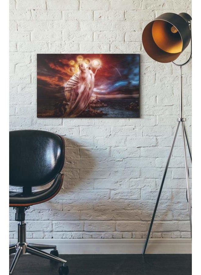 Cortesi Home St. Mary of Coins by Mario Sanchez Nevado Giclee Canvas Wall Art, 18" x 26", Red - Image 5