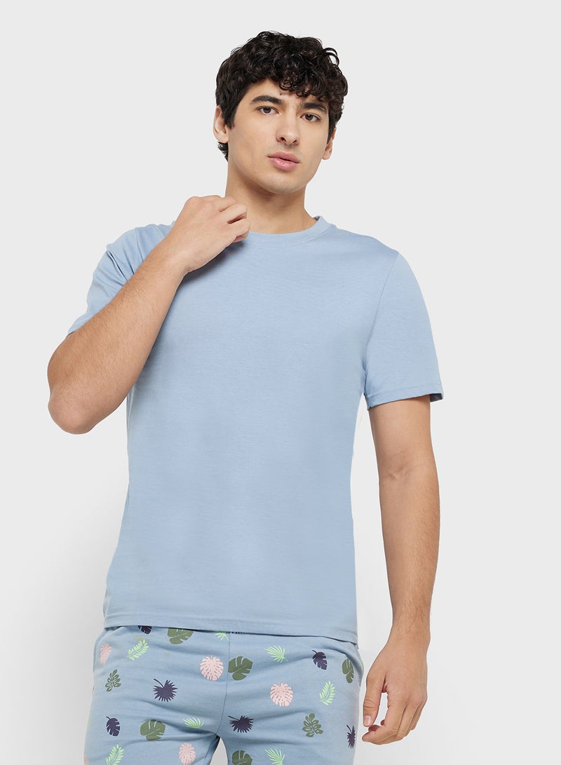 Seventy Five Mens Solid Tshirt Aop Shorts  - Image 3