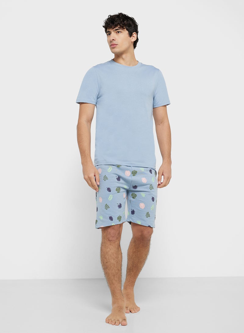Seventy Five Mens Solid Tshirt Aop Shorts  - Image 5