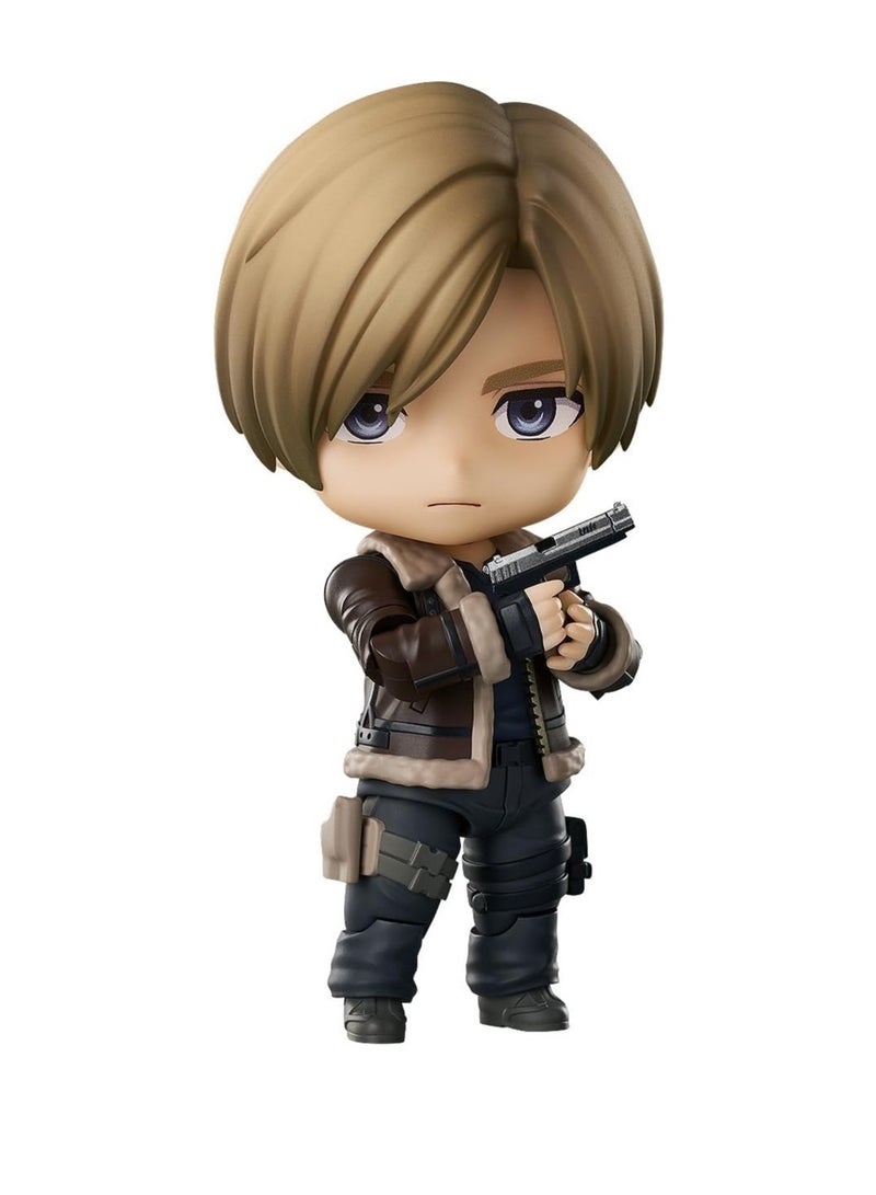 general Resident Evil 4 Remake Q Version Clay 2337 #Leon Scott, movable face-changing figure model for fans and friends, home decoration (10cm) - Image 1