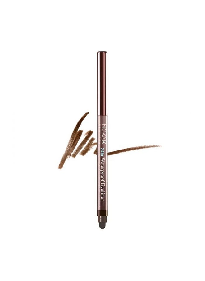 Nicka K 24H Waterproof Eyeliner Nya42 Brown  - Image 1