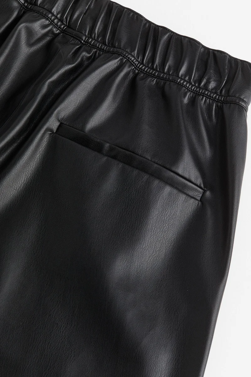 H&M Pu Wide Leg Pants