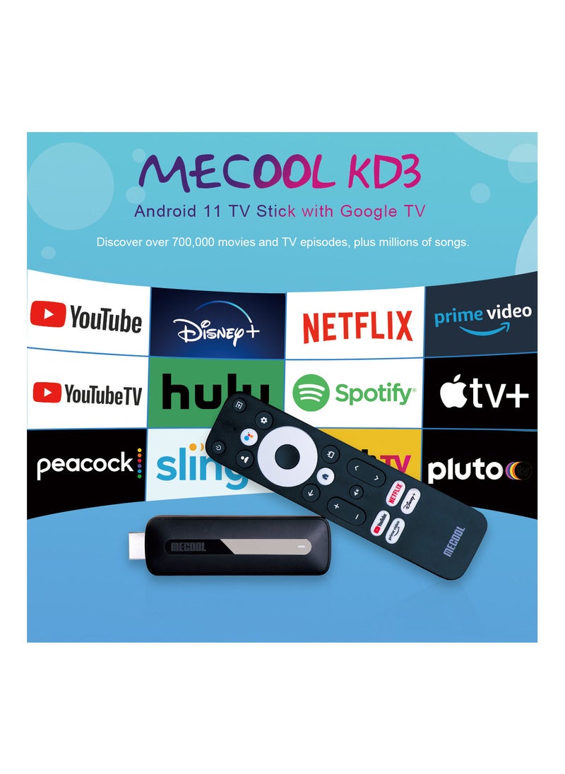 MECOOL - KD3 TV Stick 4K Android Google TV HDR Smart Media Player - Image 1