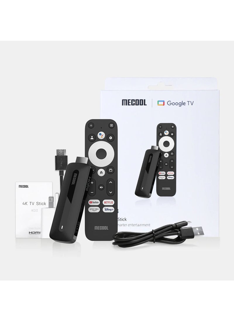 MECOOL - KD3 TV Stick 4K Android Google TV HDR Smart Media Player - Image 1