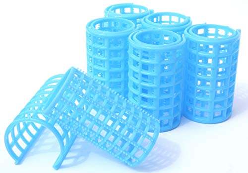 Kamay's Kamays Jumbo Hair Rollers Comb Curlers Clips Styling Rollers Hair Curls Wave Style Hairdressing Curlers Tools Plastic Styling 36mm 1 12 6PCS Random Clolor - Image 1