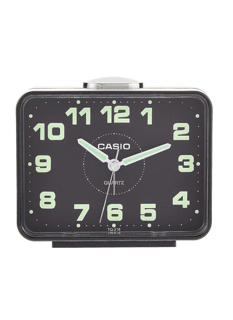 CASIO Casio TQ-218-1DF Alarm Clock, Black  - Image 1