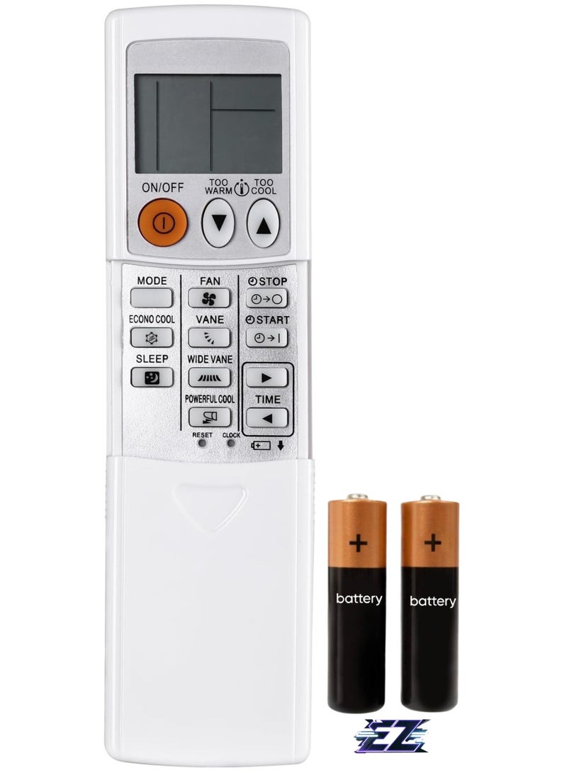 ELTRAZONE Replacement Air Conditioner Remote Control for Mitsubishi Electric Mr. Slim MSZ-GL06NA MSZ-GL09NA MSZ-GL12NA MSZ-GL15NA with battery - Image 1