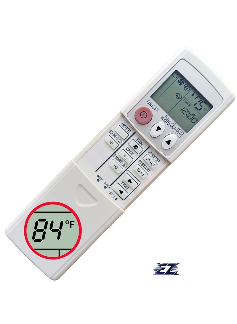 ELTRAZONE Replacement Air Conditioner Remote Control for Mitsubishi Electric Mr. Slim MSZ-GL06NA MSZ-GL09NA MSZ-GL12NA MSZ-GL15NA with battery - Image 2